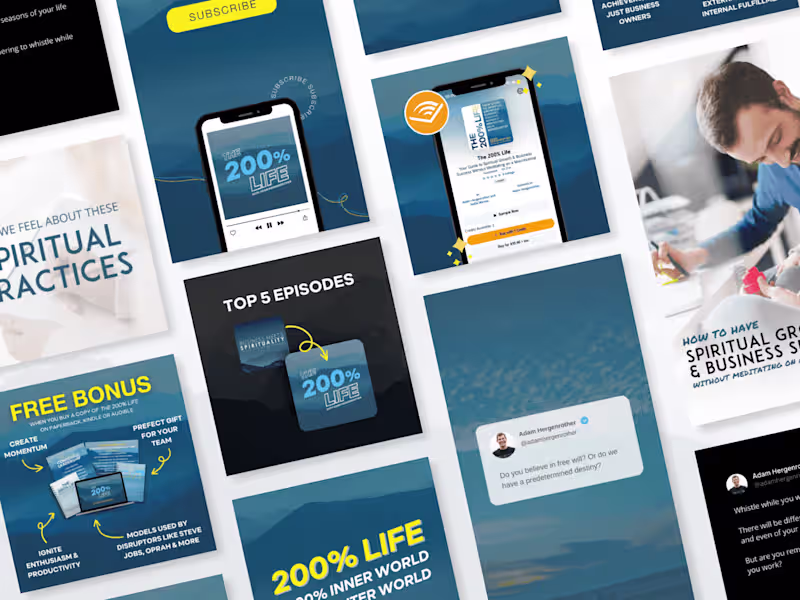 Cover image for Book Cover & Brand Design | The 200% Life
