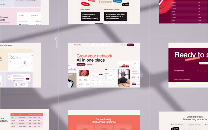 Cover image for PartnrHub Landing Page Design