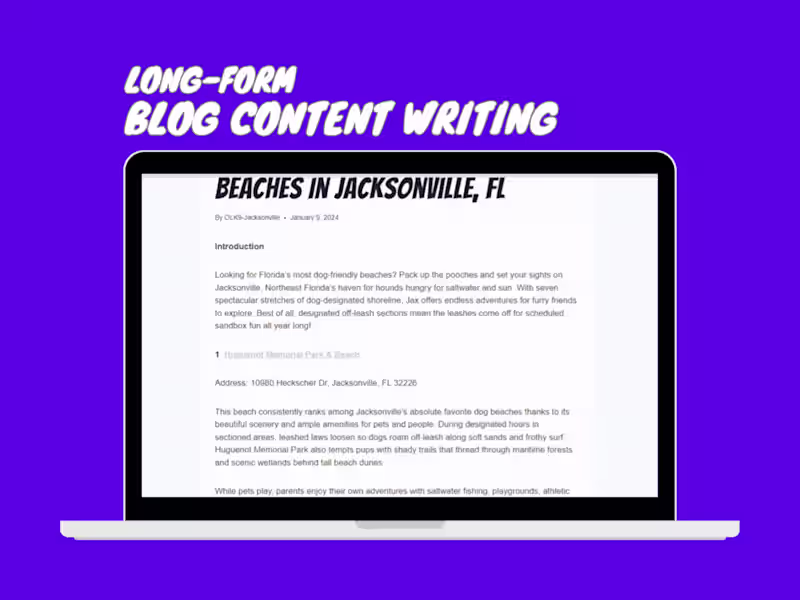 Cover image for Blog Content: Dog Training Business