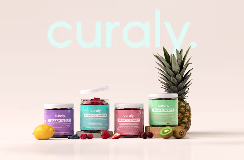 Cover image for Curaly Brand Identity & Web design 