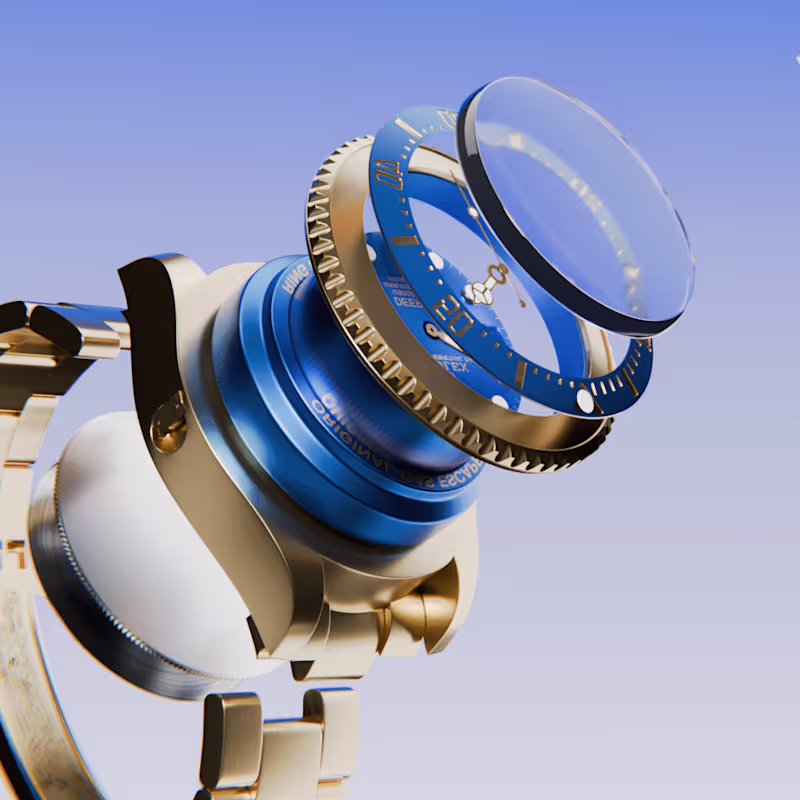 Cover image for Rolex DeepSea 3D Rendering: Expertise in Watch Visualization