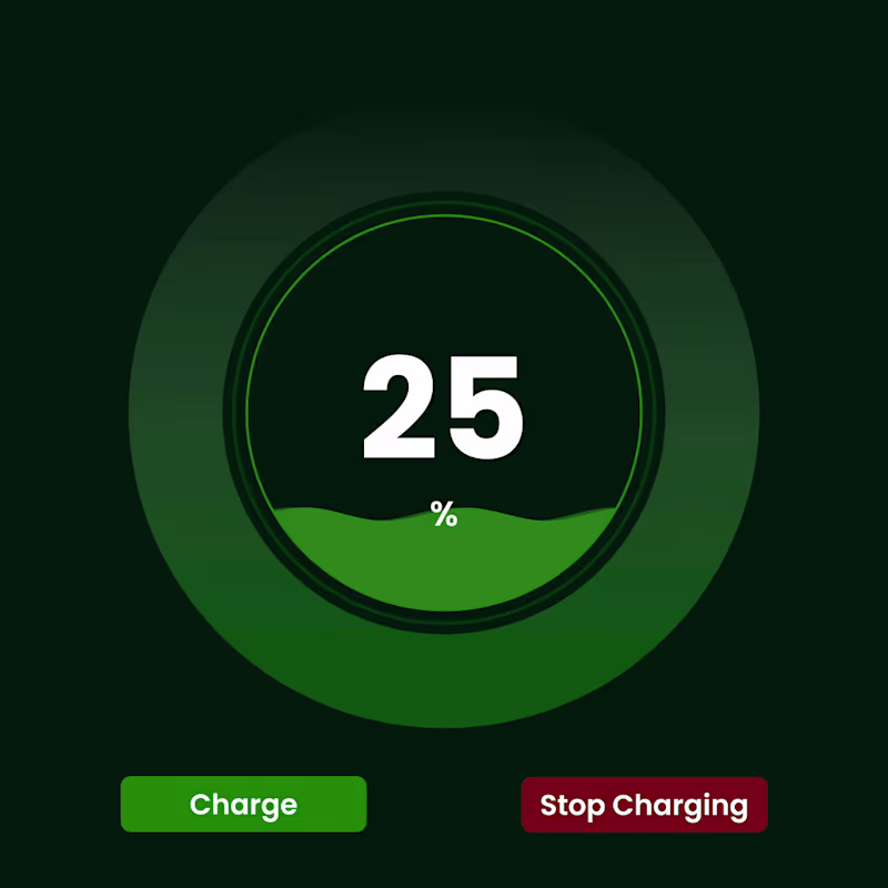 Cover image for Interactive Battery UI Animation - Data-Controlled