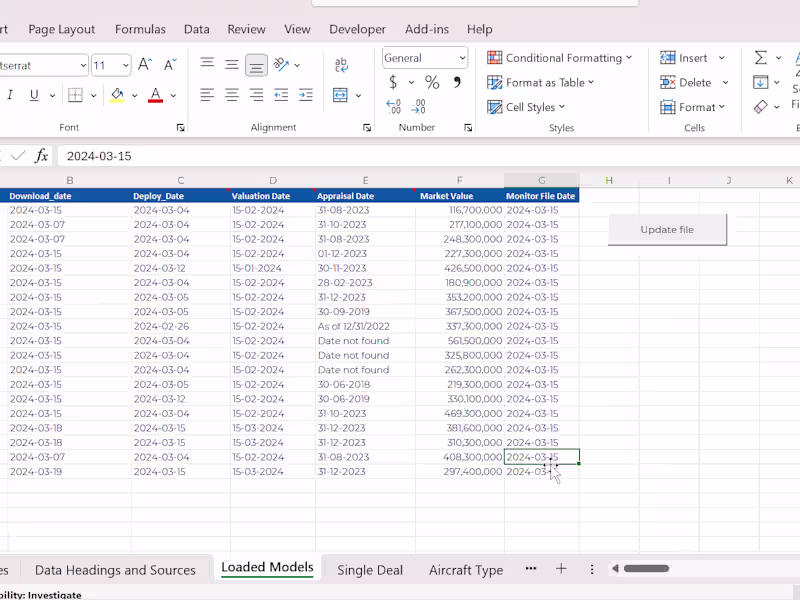 Cover image for Airplane data automation