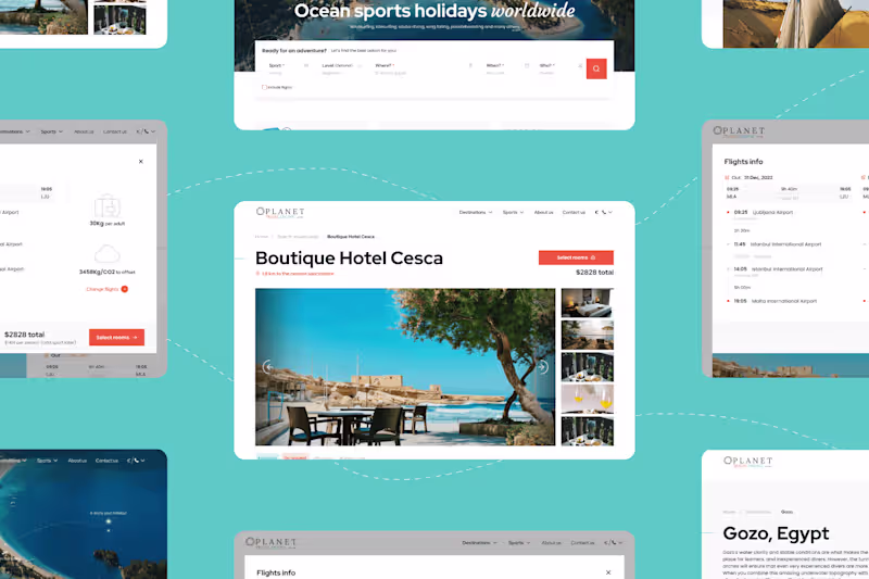 Cover image for UX/UI | Holiday booking platform