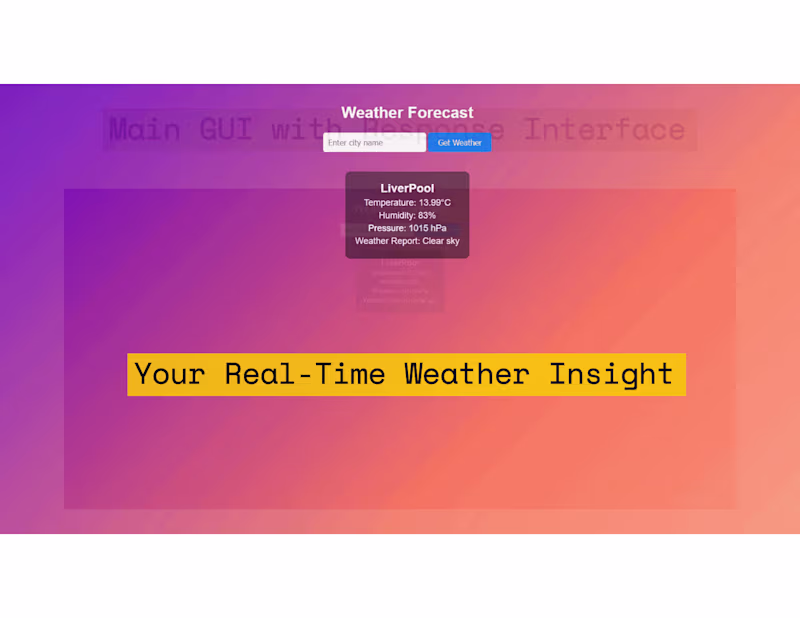 Cover image for Your Real-Time Weather Insight