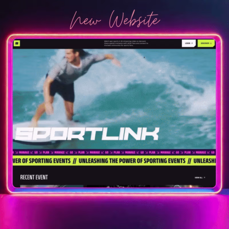 Cover image for 🌐 Sportlink - A Webflow Masterpiece