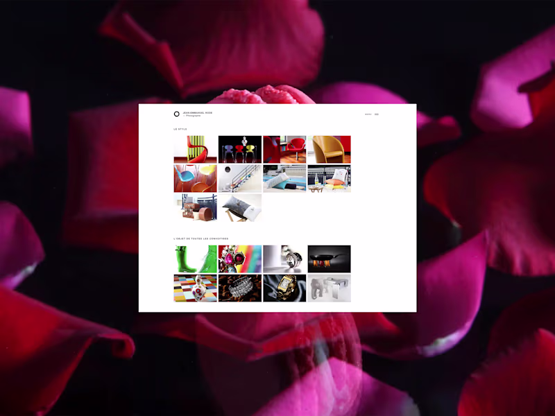 Cover image for 📸  Design & frontend development fJ-E RODE — Photographer