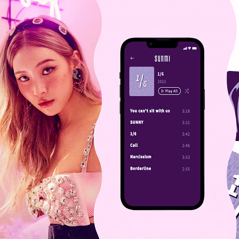Cover image for Lyrics App: Sunmi