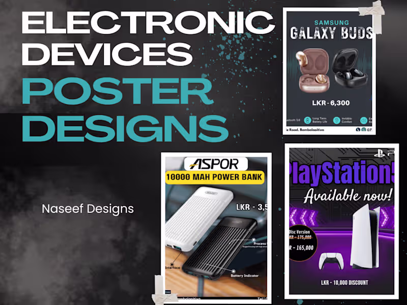 Cover image for Electronic Devices Poster Designs

