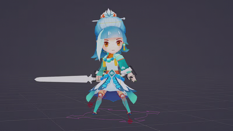 Cover image for Blender Game Ready Rigging Showcase