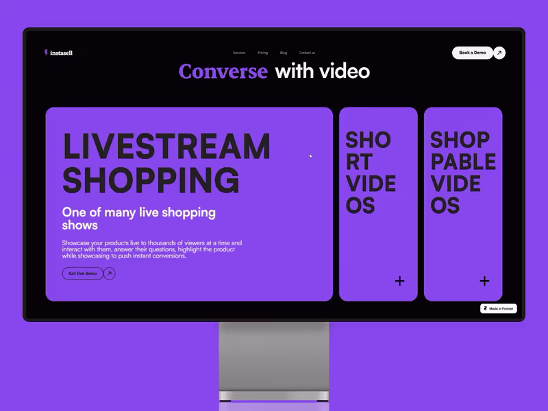 Cover image for Interactive Framer Landing Page