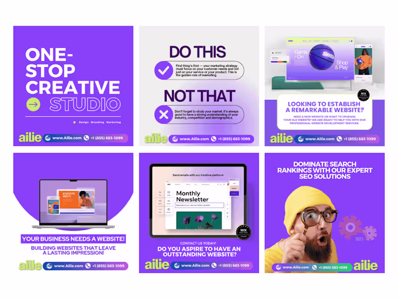 Cover image for Social Media Branding for a Marketing Company