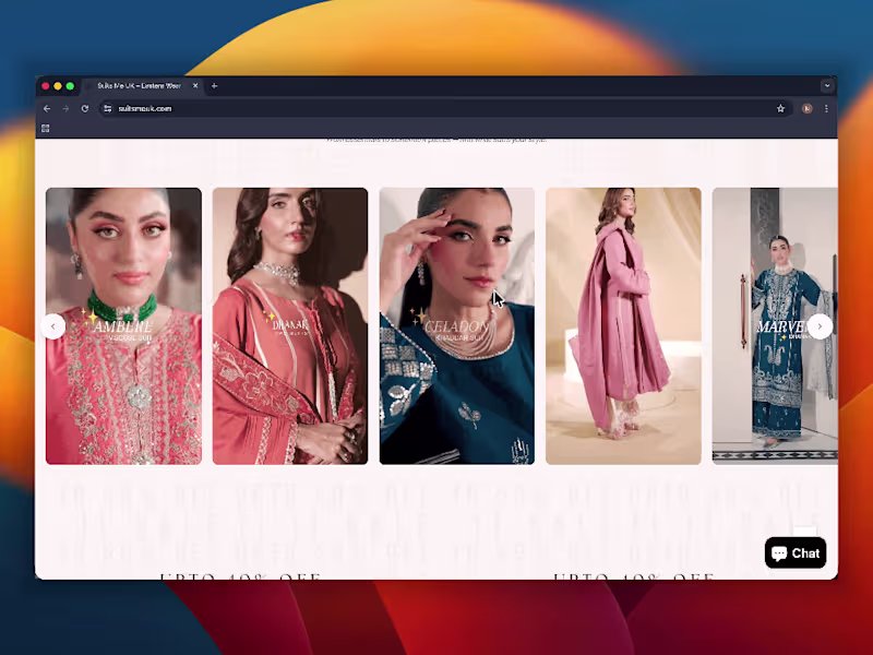 Cover image for End-to-End Brand Identity & Custom Shopify Website for SuitsMeUK