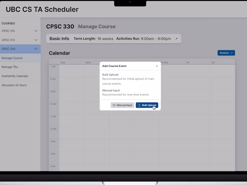 Cover image for TA Scheduler Web App Case Study