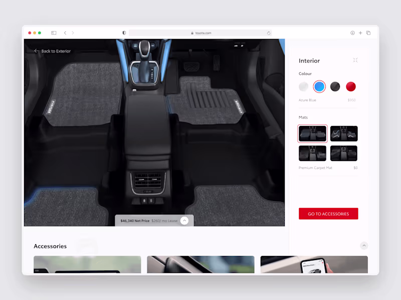 Cover image for Toyota Car Configurator Redesign