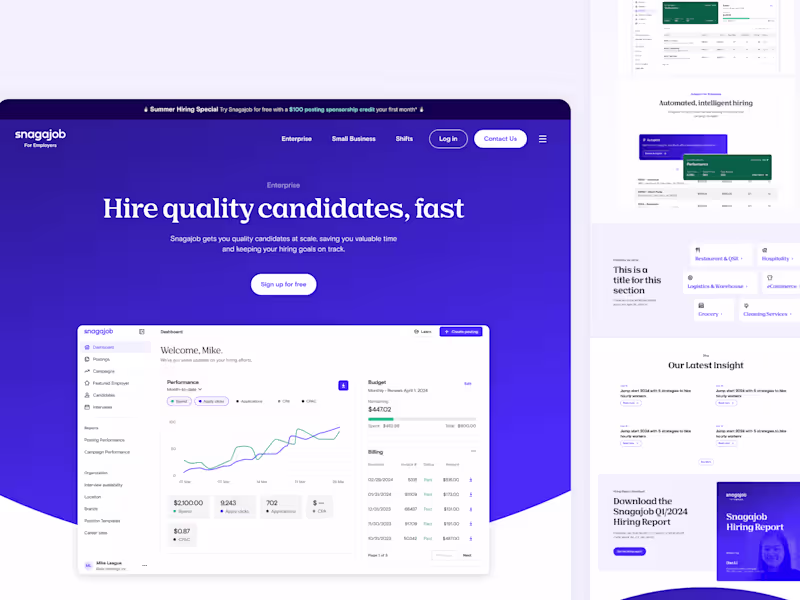 Cover image for SnagaJob | UI/UX Responsive website redesign