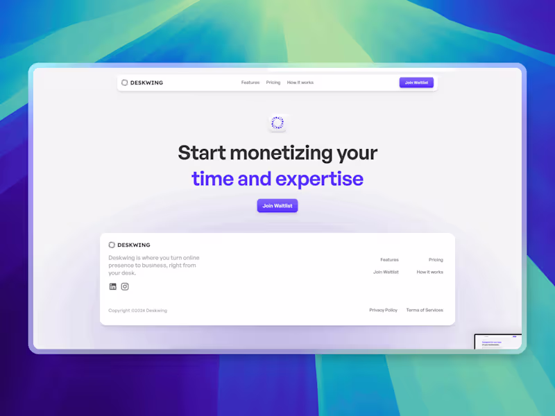 Cover image for Deskwing Framer Site Design & Development