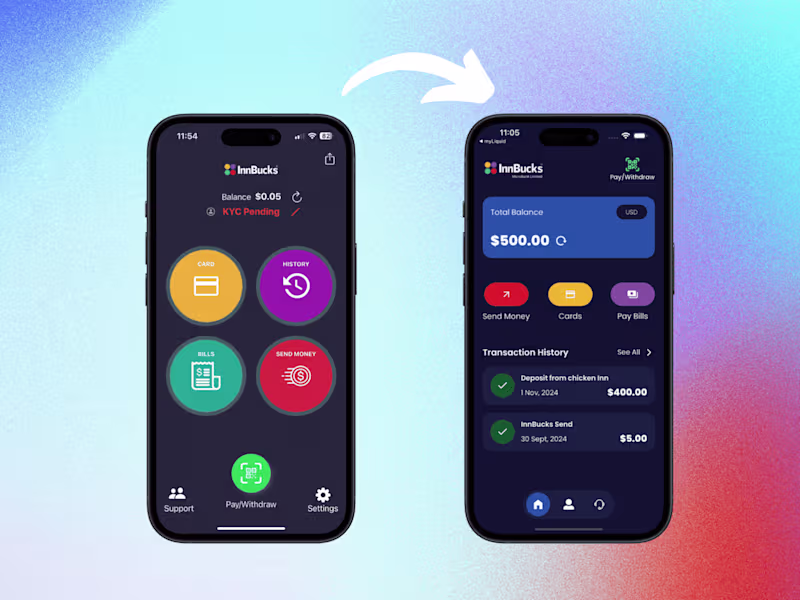 Cover image for InnBucks | Mobile App UI Design - Revamp
