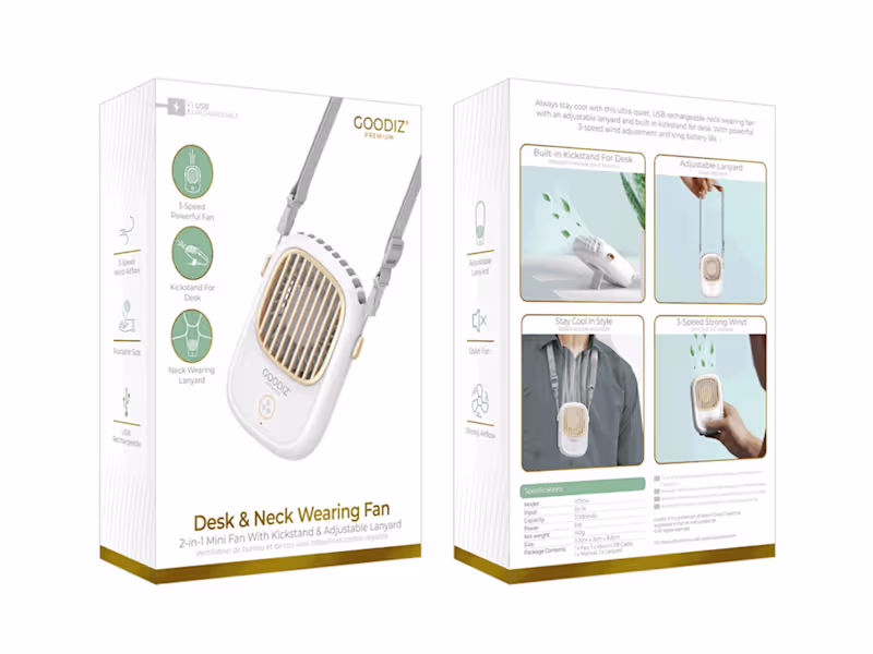 Cover image for Package Design For Portable Fans