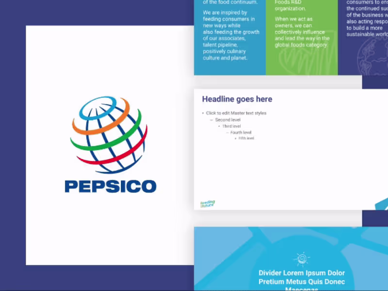 Cover image for PepsiCo Feeding Our Future Presentation Template