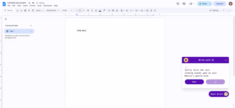 Cover image for Ghost Writer: Your AI-Powered Writing