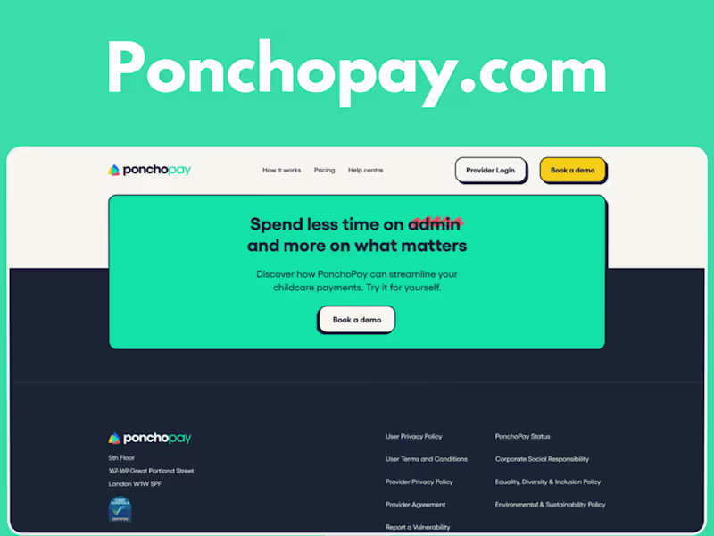 Cover image for PonchoPay: Webflow Development for Fintech Solutions