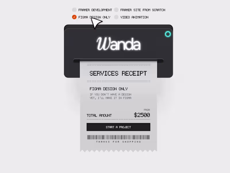 Cover image for Lifelike Receipt Printer with Rive and Framer
