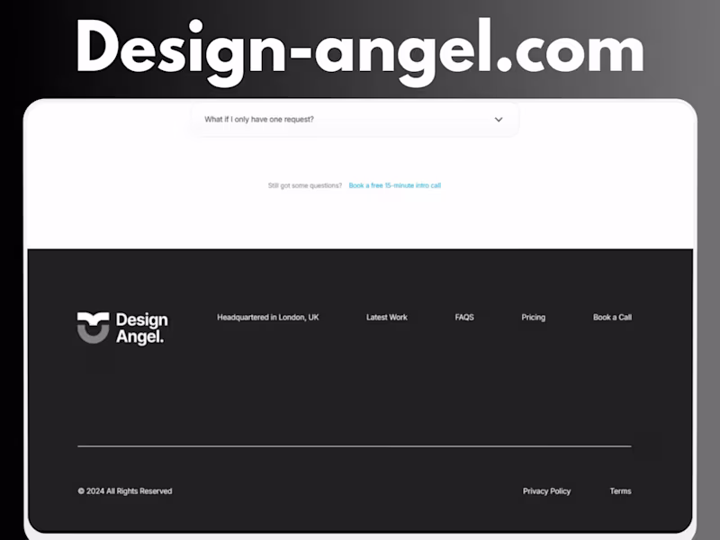 Cover image for Design Angel — Webflow Website for Creative Agency