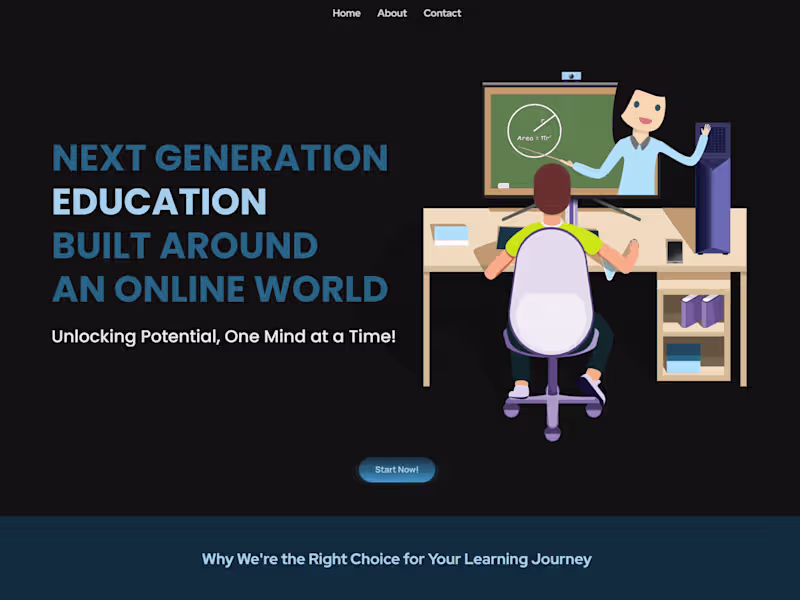 Cover image for Education Website made with Rive and Framer