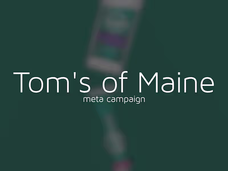 Cover image for Meta Campaign for Tom's of Maine