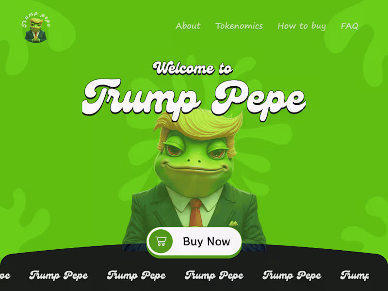 Cover image for Trump Pepe coin