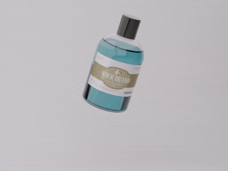 Cover image for glass bottle product animation