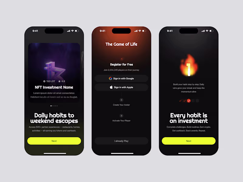 Cover image for Mobile Onboarding Screens UI Design