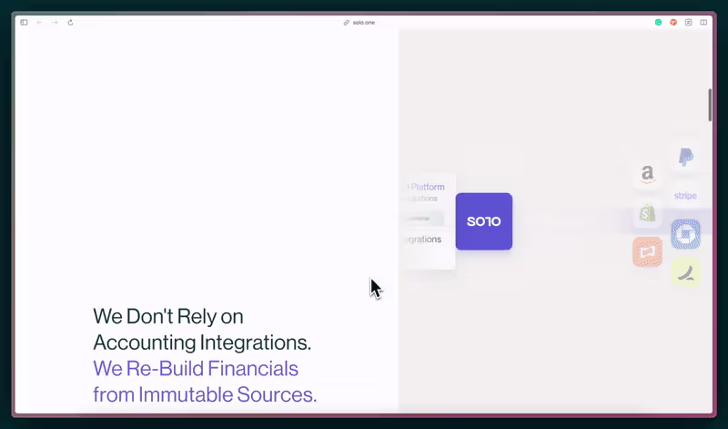 Cover image for SOLO.ONE Landing Page