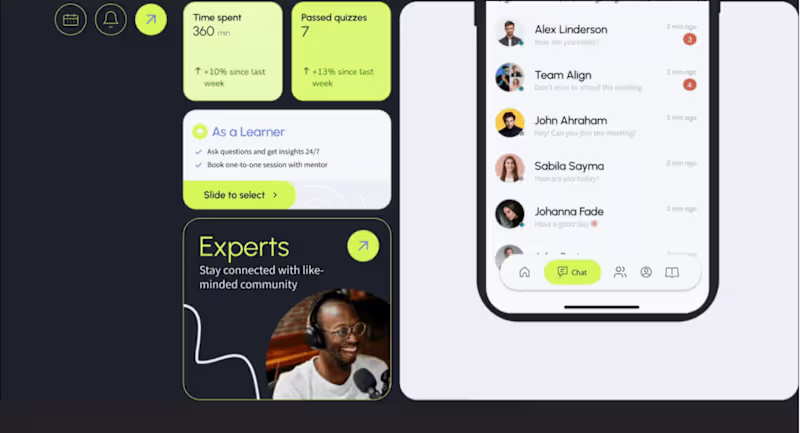 Cover image for EdTech platform | MOBILE APP | IOS APP DESIGN