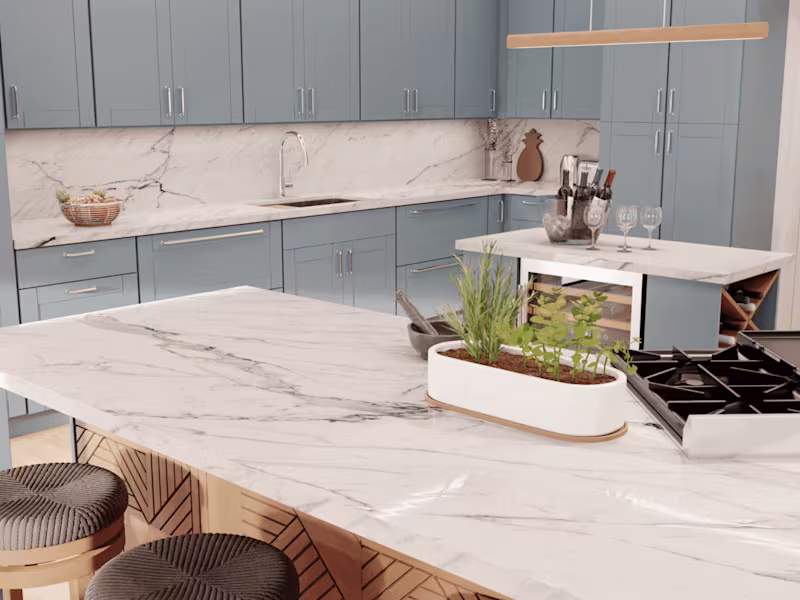 Cover image for ARCADE GREEN : Kitchen cabinet and lifestyle renders