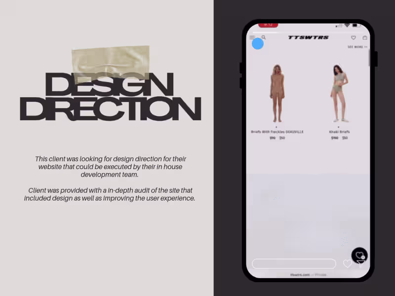 Cover image for Web Design Direction (Shopify)