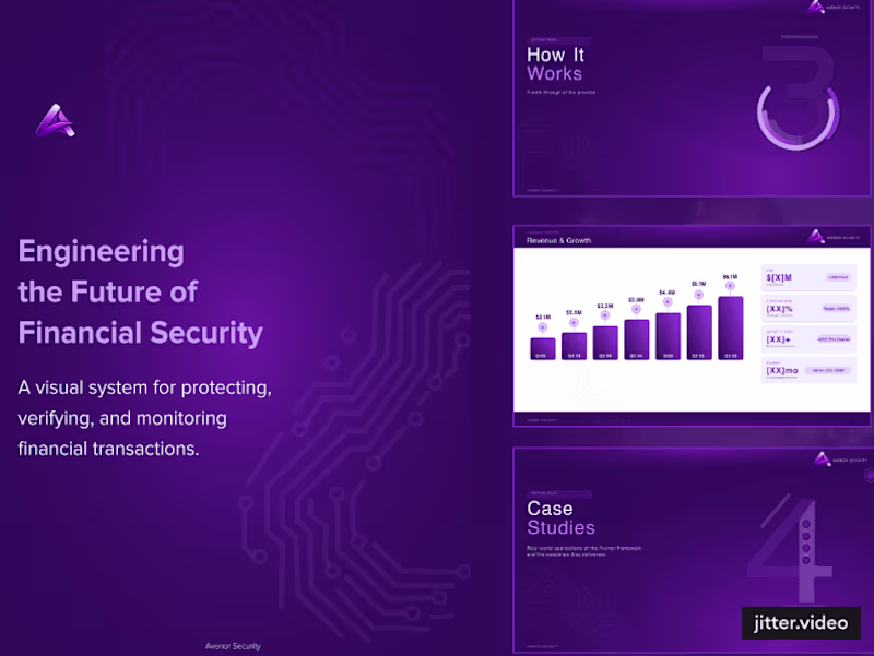 Cover image for Avenor Security — Brand & Pitch Deck Design System