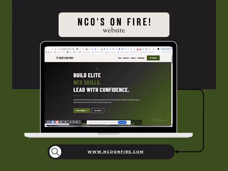 Cover image for NCO On Fire Kajabi Website Replication