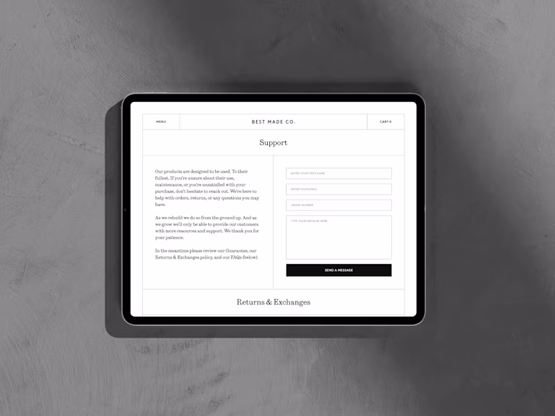 Cover image for Best Made Company - Custom Shopify Website Design