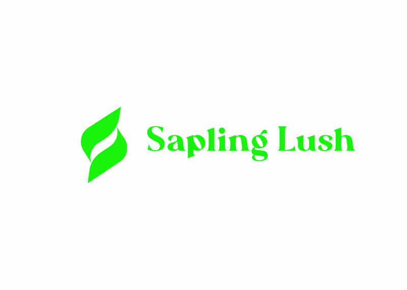 Cover image for Sapling Lush - Gardening Brand Visual Identity.