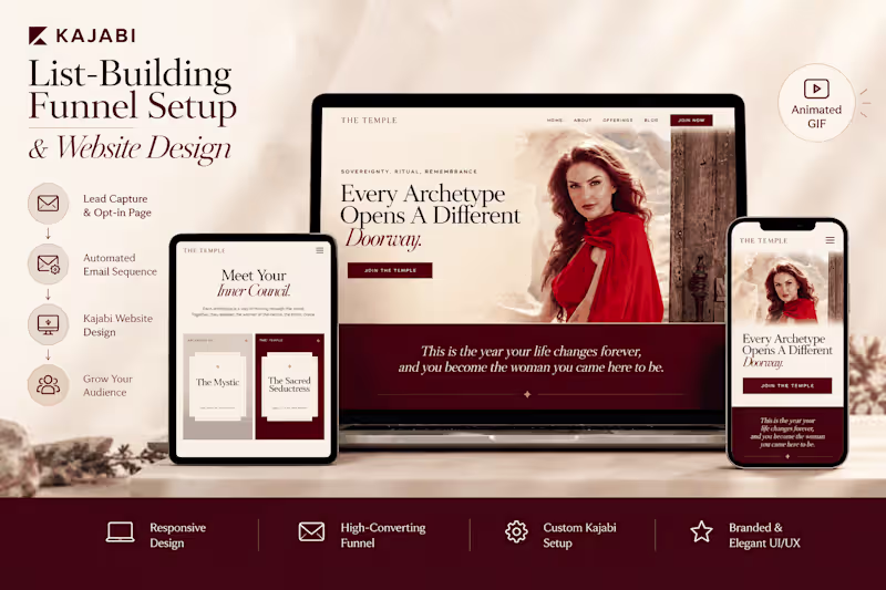 Cover image for Kajabi Website Design & List-Building
