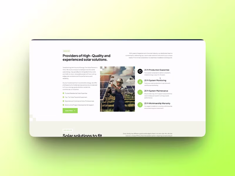 Cover image for Multi-Segment Solar Website for Residential & Commercial Leads