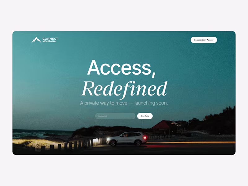 Cover image for Web design and development for Connect Montana