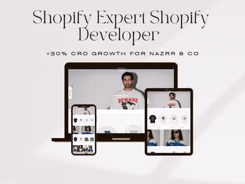 Cover image for Shopify Expert Shopify Developer +30%