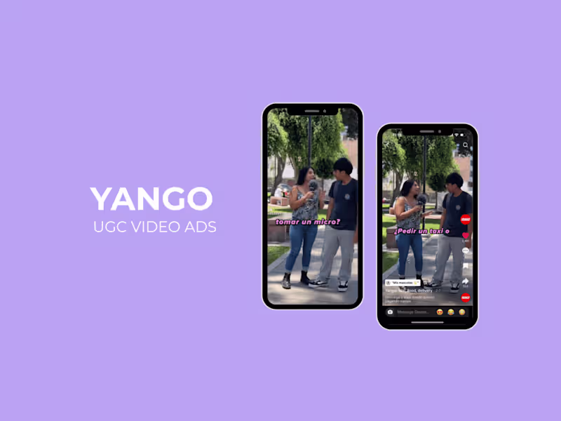 Cover image for Yango | UGC VIDEOS