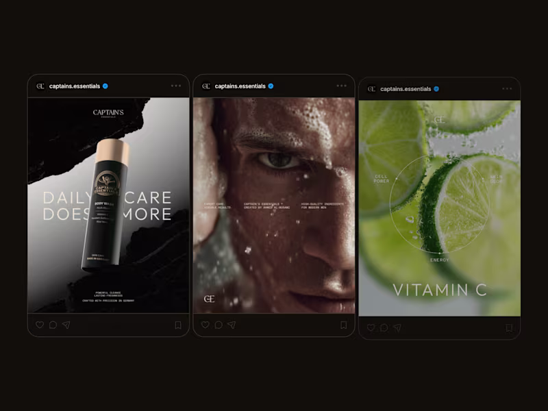 Cover image for Instagram Content Design for Captains Essentials