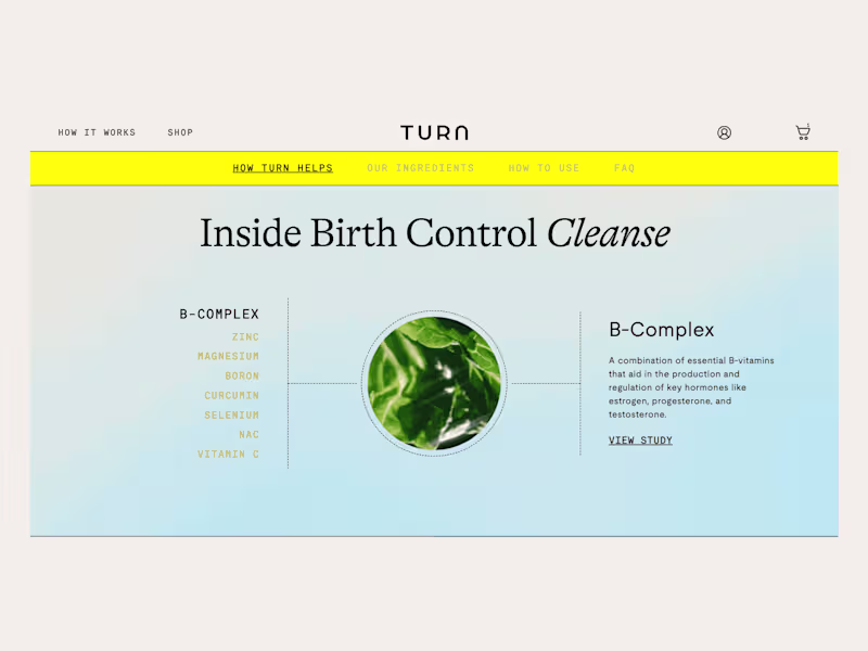 Cover image for Turn Health | Store Creation + Maintain