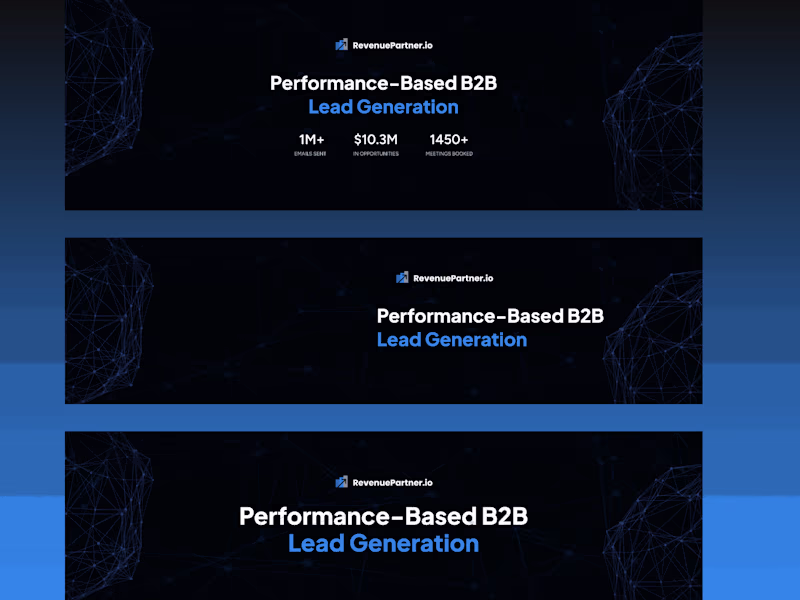 Cover image for Build landing page & social assets for RevenuePartner