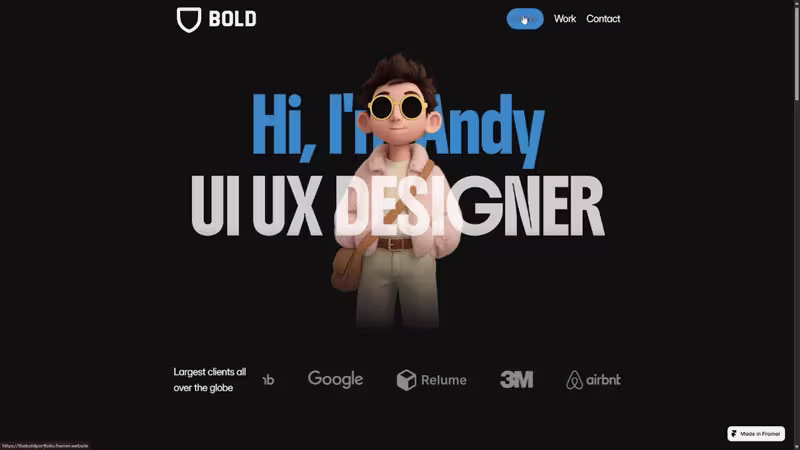 Cover image for Interactive 3D Hero Section Prototype